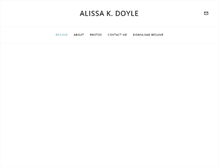 Tablet Screenshot of alissakdoyle.com